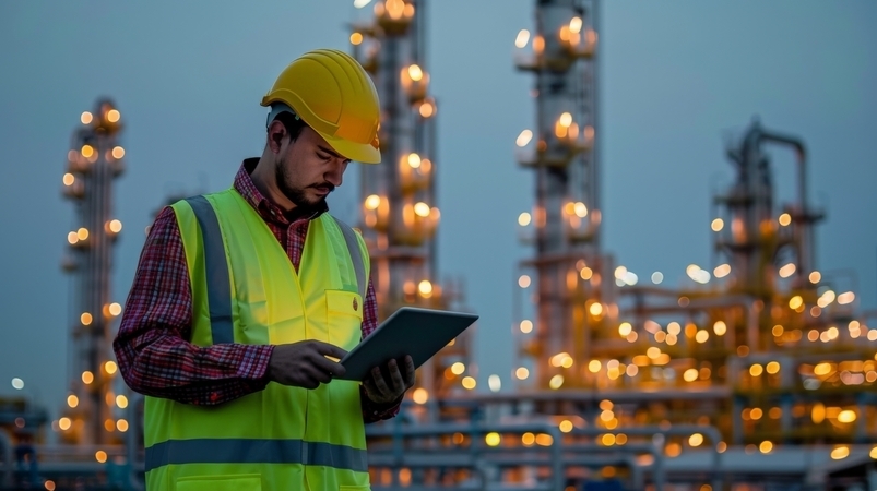 retrato de los ingenieros durante las horas de trabajo en el sitio de trabajo 1 1